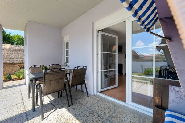 Terrasse  Ferienbungalow Malebisa