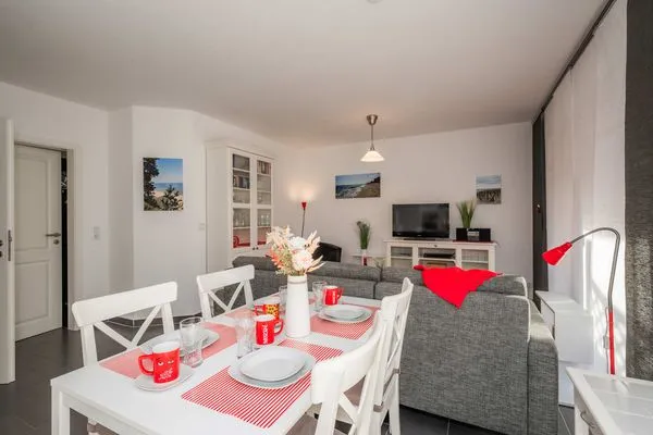 Wohnzimmer  Ferienwohnung Tintenfisch