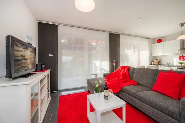 Wohnzimmer  Ferienwohnung Tintenfisch