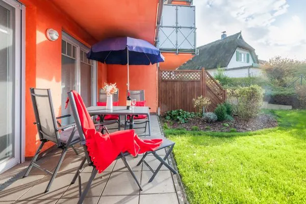 Terrasse  Ferienwohnung Tintenfisch