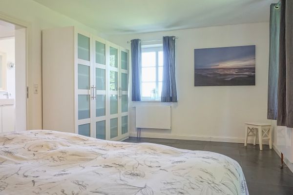  Reetdachhaus Dünenwarft Tönning - Schlafbereich