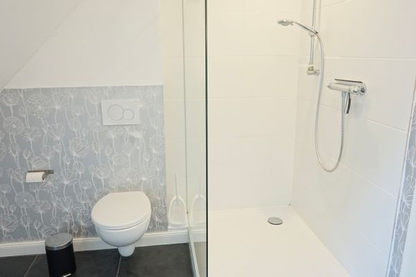  Reetdachhaus Dünenwarft Tönning - Dusche