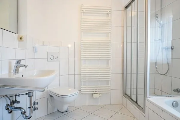 Badezimmer  Ferienwohnung Lotte