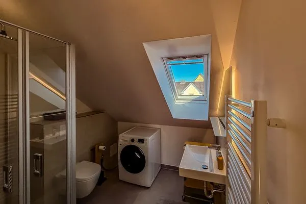 Badezimmer Am Krabbenweg Kirchturmblick