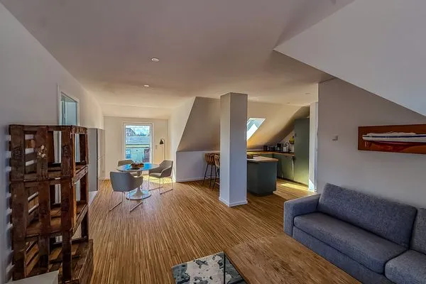 Wohnzimmer Am Krabbenweg Kirchturmblick