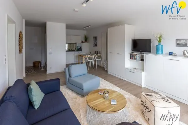 Wohnzimmer Juist Zauber - Haus 3 Ferienwohnung Strandaster