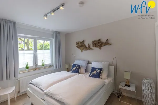 Schlafzimmer Juist Zauber - Haus 3 Ferienwohnung Strandaster