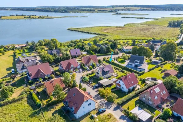 Vogelperspektive  Ferienhaus am Balmer See