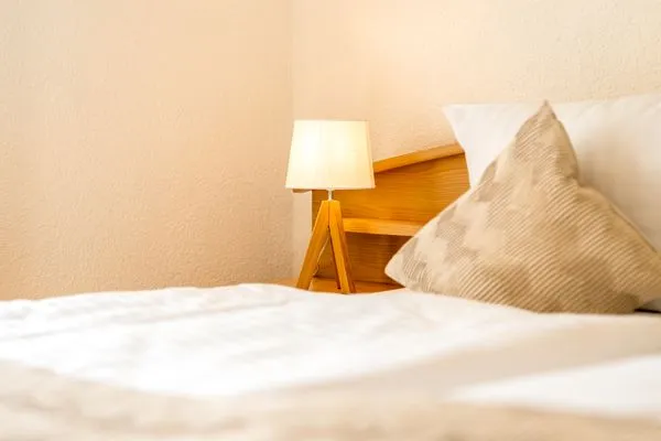 Blumenhaus in Waren Schlafzimmer mit Doppelbett  Blumenhaus