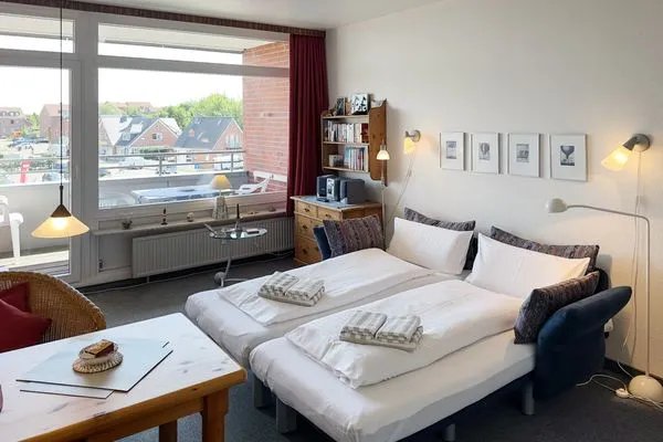 Wohnzimmer Haus Nordenlicht Ferienwohnung „Holm"