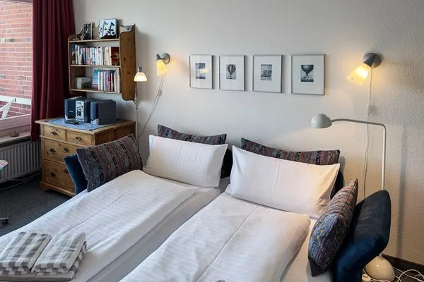 Wohnzimmer Haus Nordenlicht Ferienwohnung „Holm"