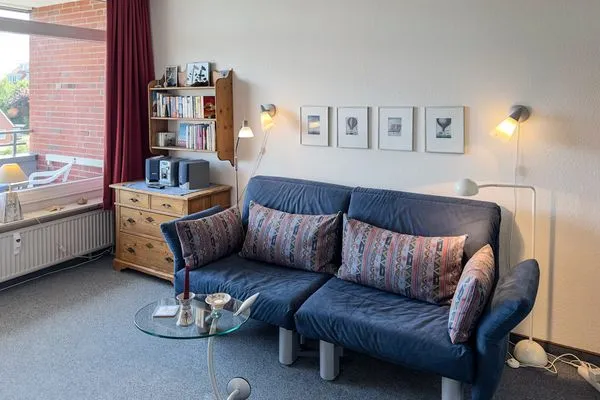 Wohnzimmer Haus Nordenlicht Ferienwohnung „Holm"