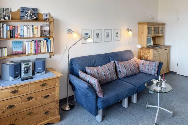 Wohnzimmer Haus Nordenlicht Ferienwohnung „Holm"