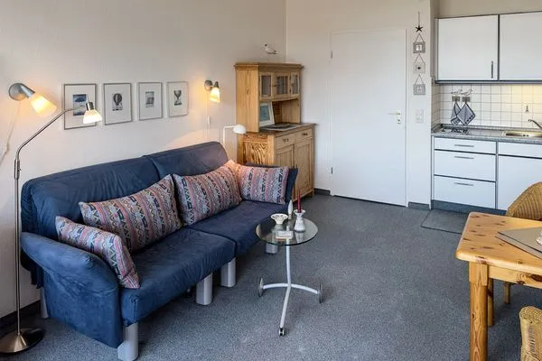 Wohnzimmer Haus Nordenlicht Ferienwohnung „Holm"