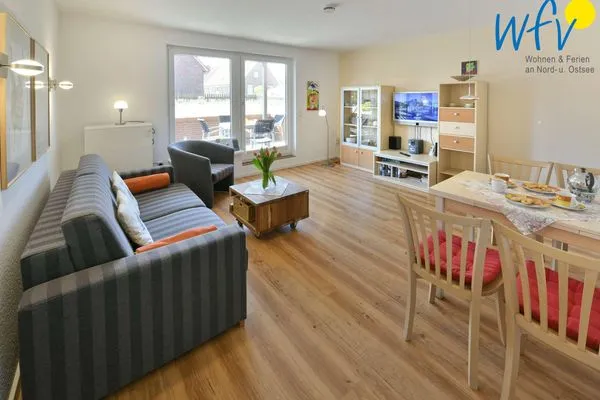 Wohnzimmer Haus Janine Ferienwohnung Fasanenblick