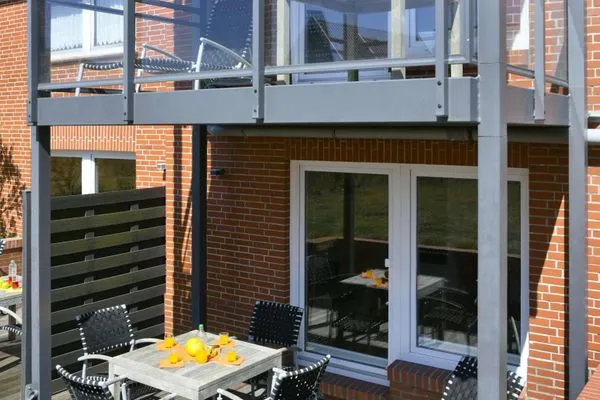 Terrasse Haus Janine Ferienwohnung Fasanenblick