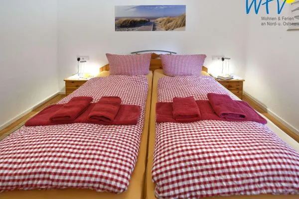 Schlafzimmer Haus Janine Ferienwohnung Fasanenblick