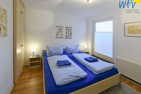 Schlafzimmer Haus Janine Ferienwohnung Seestern