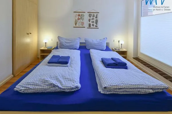 Schlafzimmer Haus Janine Ferienwohnung Seestern
