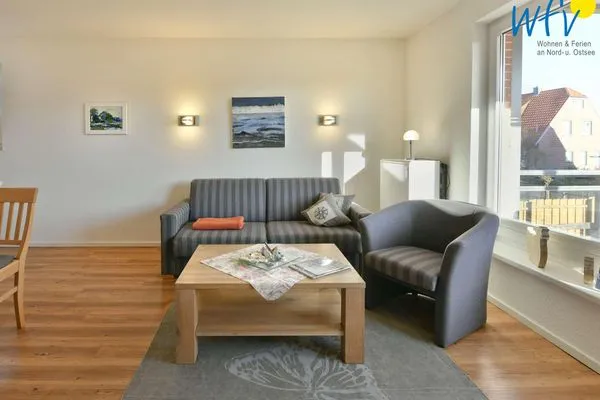 Wohnzimmer Haus Janine Ferienwohnung Strandburg