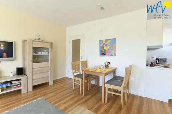 Essbereich Haus Janine Ferienwohnung Strandburg