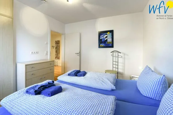 Schlafzimmer Haus Janine Ferienwohnung Strandburg