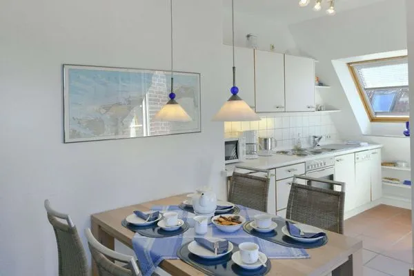 Essbereich Luv und Lee Ferienwohnung Dornbusch