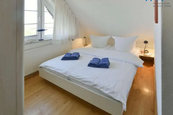 Schlafzimmer Luv und Lee Ferienwohnung Dornbusch
