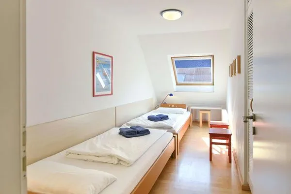 Schlafzimmer Luv und Lee Ferienwohnung Dornbusch