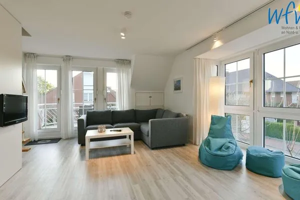 Wohnzimmer Haus Tide Ferienwohnung Calimero