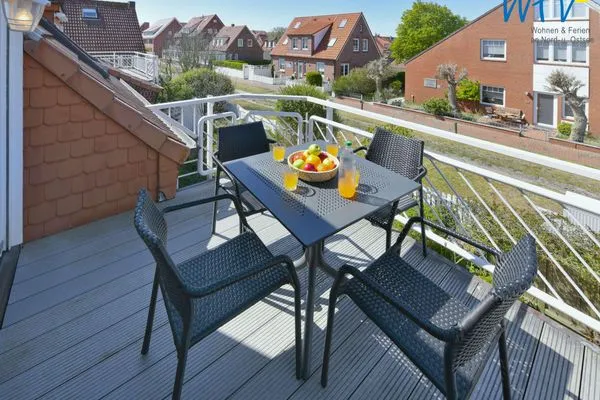 Balkon Haus Tide Ferienwohnung Calimero