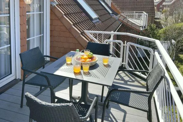 Balkon Haus Tide Ferienwohnung Calimero