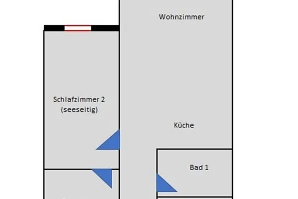 Grundriss  FeWo Loft Sturmmöwe in PRORA - 4.12