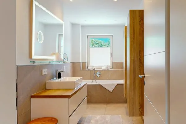 Badezimmer  Chalet AlpspitzBlick