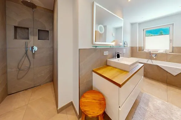 Badezimmer  Chalet AlpspitzBlick