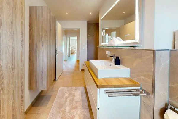 Badezimmer  Chalet AlpspitzBlick
