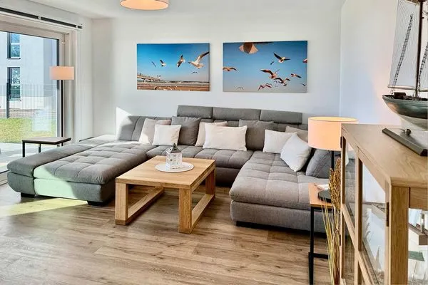 Wohnzimmer  Ferienwohnung Haffzauber
