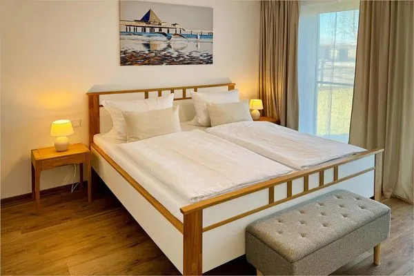 Schlafzimmer  Ferienwohnung Haffzauber