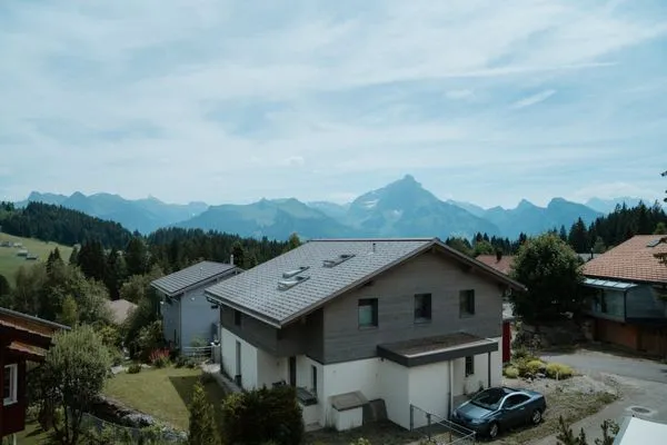Landschaft  Ferienhaus Bergblick