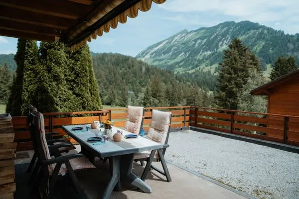 Terrasse  Ferienhaus Bergblick