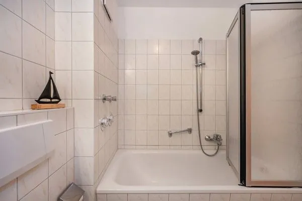 Badezimmer  Ferienwohnung Seemöwe