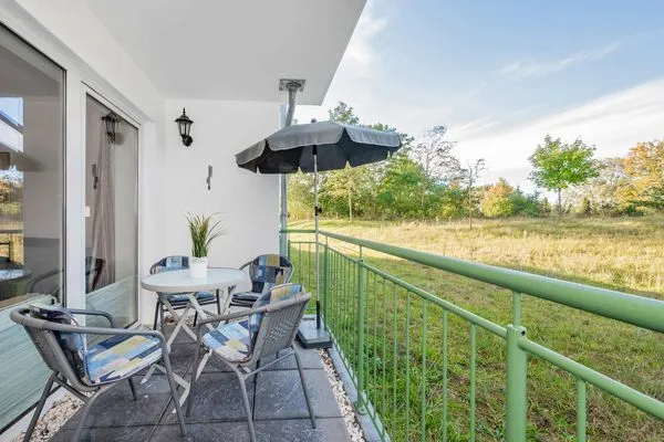 Terrasse  Ferienwohnung Seemöwe