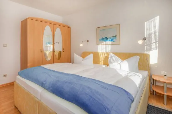 Schlafzimmer  Ferienwohnung Seemöwe