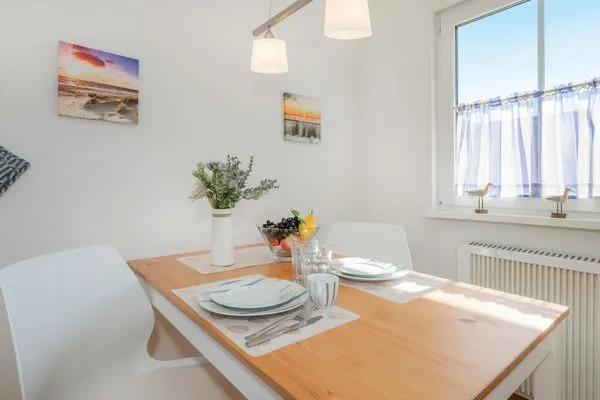 Küche / Küchenzeile  Ferienwohnung Inselnest mit Terrasse & Strandkorb - nur 500 Meter bis zum Strand