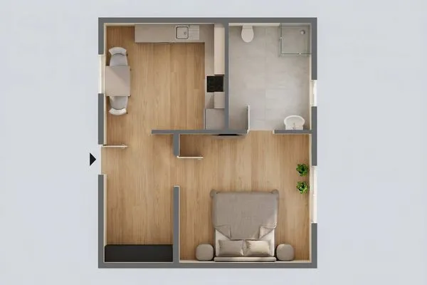 Grundriss  Ferienwohnung Mittschiffs mit Sauna, Whirpool & Garten - nur 500 Meter zum Meer