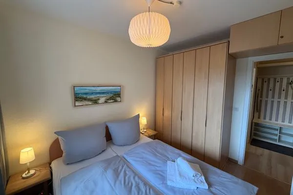 Schlafzimmer Ferienwohnung im Haus Nordland App.121