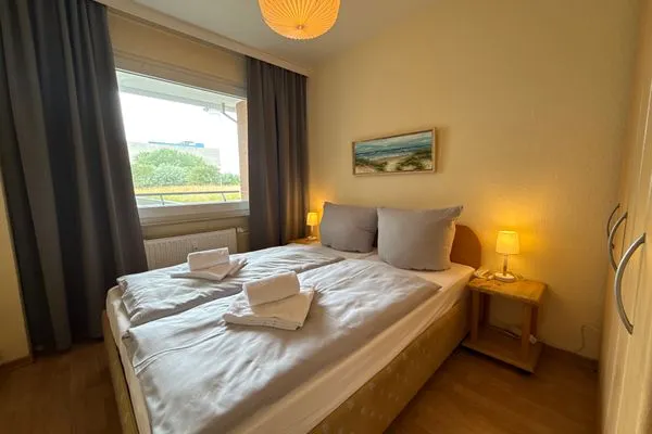 Schlafzimmer Ferienwohnung im Haus Nordland App.121