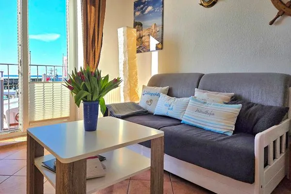 Wohnzimmer  Ferienwohnung Kutterfisch - direkt im Stadthafen
