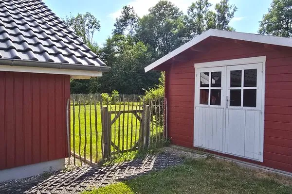 Garten  Ferienhaus "Kiek Ut" im Ferienpark Holm an der Ostsee