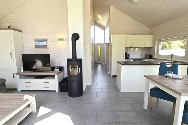 Wohnzimmer  Ferienhaus "Kiek Ut" im Ferienpark Holm an der Ostsee